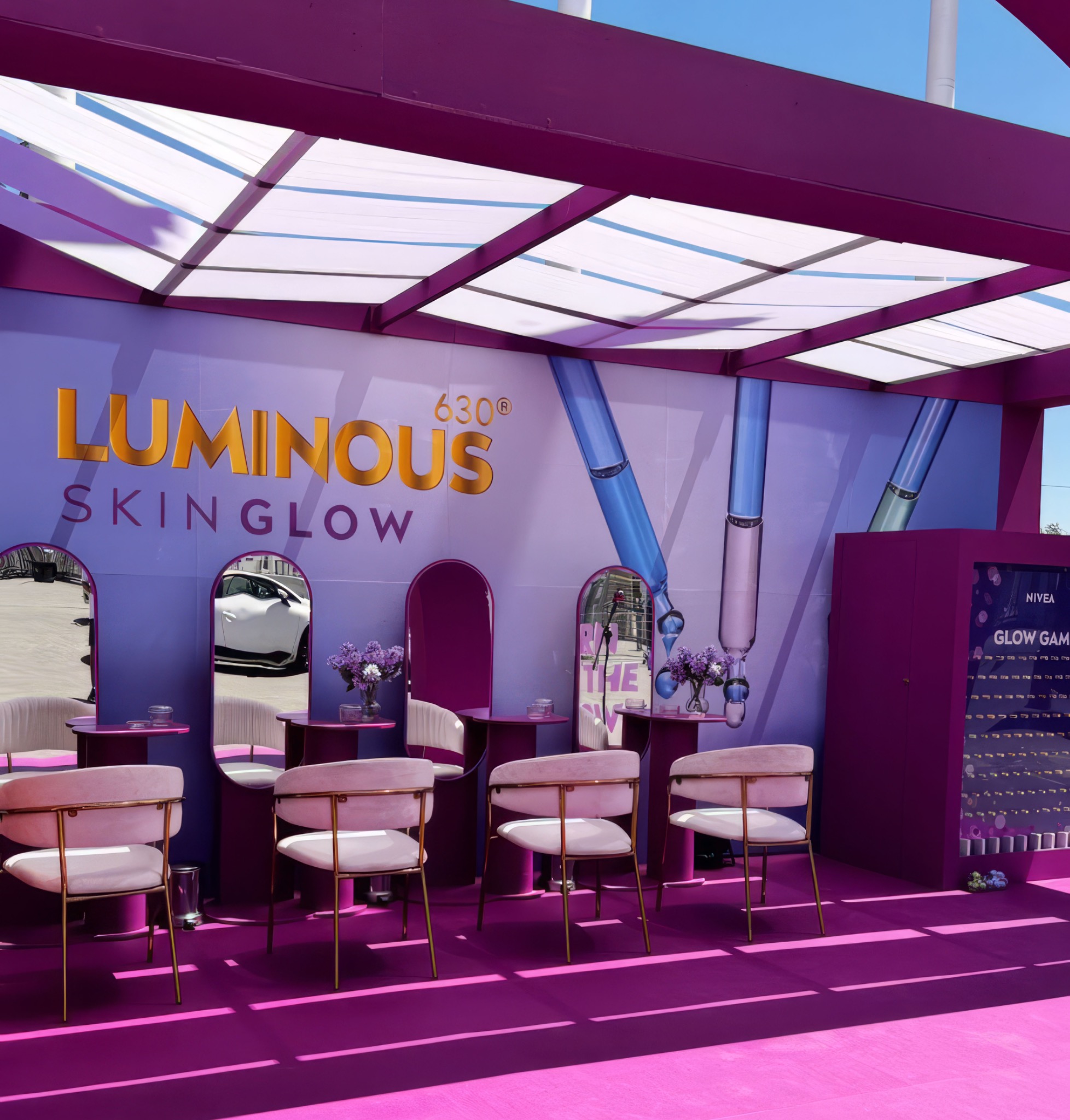 Stand NIVEA Turn Up The Glow zona interior