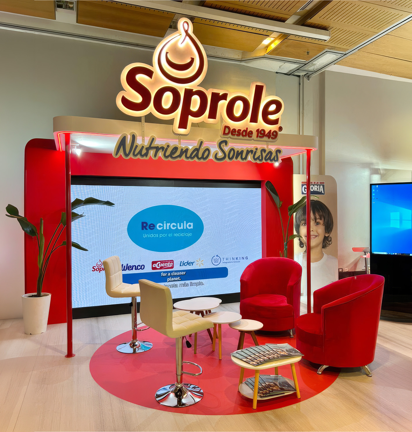 Stand interactivo Soprole