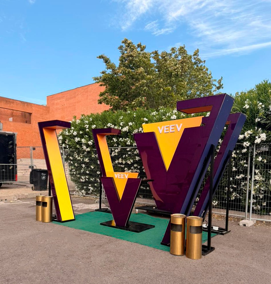 Estructura aplicada Veev para evento musical